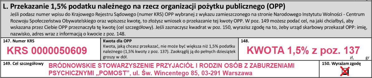 Przykład formularza rocznego zeznania podatkowego