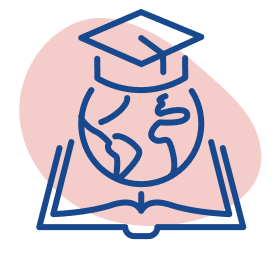 ikona książki i świata