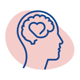 ikona serce w głowie