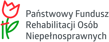 Logo państwowego funduszu rehabilitacji osób niepełnosprawnych